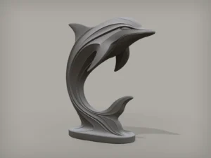 Dolphin statue