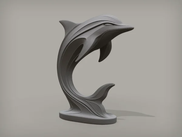 Dolphin statue